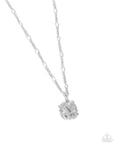 Where Do BUTTERFLIES Go? - Green Necklace - Paparazzi Accessories Necklace Bedazzle Me Pretty Mobile Fashion Boutique