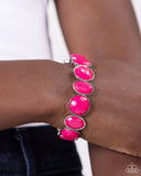 Whimsical Glow - Pink Bracelet - Paparazzi Accessories Bracelet Bedazzle Me Pretty Mobile Fashion Boutique