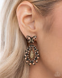 Whimsical Indulgence - Brass Complete Look  - Paparazzi Accessories Bedazzle Me Pretty Mobile Fashion Boutique