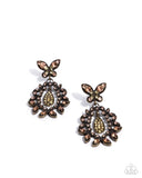 Whimsical Indulgence - Brass Complete Look  - Paparazzi Accessories Bedazzle Me Pretty Mobile Fashion Boutique