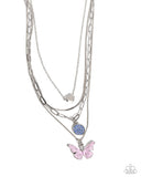 Whimsical Wardrobe - Pink Necklace - Paparazzi Accessories Necklace Bedazzle Me Pretty Mobile Fashion Boutique