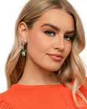 Whimsical Welcome - Yellow Post Earrings - Paparazzi Accessories Post Earrings Bedazzle Me Pretty Mobile Fashion Boutique