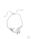 Whimsical Whale - Silver Bracelet - Paparazzi Accessories Bracelet Bedazzle Me Pretty Mobile Fashion Boutique