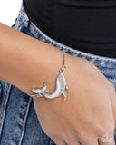 Whimsical Whale - Silver Bracelet - Paparazzi Accessories Bracelet Bedazzle Me Pretty Mobile Fashion Boutique