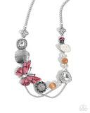 Whimsical Whisper - Red Necklace - Paparazzi Accessories Necklace Bedazzle Me Pretty Mobile Fashion Boutique