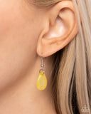 Whimsical Wishes - Yellow Necklace - Paparazzi Accessories Necklace Bedazzle Me Pretty Mobile Fashion Boutique