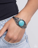 Whimsically Winslow - Blue Bracelet - Paparazzi Accessories Bracelet Bedazzle Me Pretty Mobile Fashion Boutique