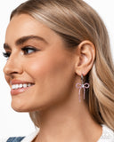 Whispering Whimsy - Pink Earrings - Paparazzi Accessories Earrings Bedazzle Me Pretty Mobile Fashion Boutique