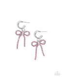 Whispering Whimsy - Pink Earrings - Paparazzi Accessories Earrings Bedazzle Me Pretty Mobile Fashion Boutique