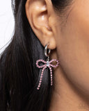 Whispering Whimsy - Pink Earrings - Paparazzi Accessories Earrings Bedazzle Me Pretty Mobile Fashion Boutique