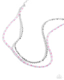 White-Collar Week - Multi Necklace - Paparazzi Accessories Necklace Bedazzle Me Pretty Mobile Fashion Boutique