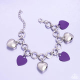 Whole Lotta Love - Purple Bracelet - Paparazzi Accessories Bracelet Bedazzle Me Pretty Mobile Fashion Boutique