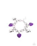 Whole Lotta Love - Purple Bracelet - Paparazzi Accessories Bracelet Bedazzle Me Pretty Mobile Fashion Boutique