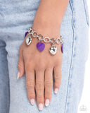 Whole Lotta Love - Purple Bracelet - Paparazzi Accessories Bracelet Bedazzle Me Pretty Mobile Fashion Boutique