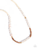 Wild Wardrobe - Brown Necklace - Paparazzi Accessories Necklace Bedazzle Me Pretty Mobile Fashion Boutique