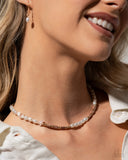 Wild Wardrobe - Brown Necklace - Paparazzi Accessories Necklace Bedazzle Me Pretty Mobile Fashion Boutique
