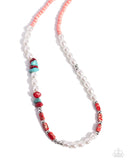 Wild Wardrobe - Red Necklace - Paparazzi Accessories Necklace Bedazzle Me Pretty Mobile Fashion Boutique