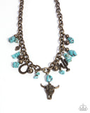 Wild West Whimsy - Brass Complete Look  - Paparazzi Accessories Bedazzle Me Pretty Mobile Fashion Boutique