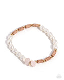 Wild Whimsicality - Brown Bracelet - Paparazzi Accessories Bracelet Bedazzle Me Pretty Mobile Fashion Boutique