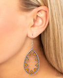Wildly Wonderous - Orange Earrings - Paparazzi Accessories Earrings Bedazzle Me Pretty Mobile Fashion Boutique
