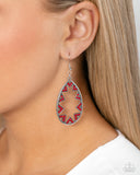 Wildly Wonderous - Red Earrings - Paparazzi Accessories Earrings Bedazzle Me Pretty Mobile Fashion Boutique