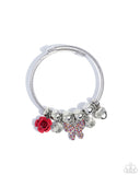 Windblown Whimsy - Red Bracelet - Paparazzi Accessories Bracelet Bedazzle Me Pretty Mobile Fashion Boutique