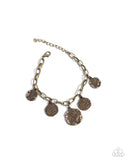 Winking Wild - Brass Bracelet - Paparazzi Accessories Bracelet Bedazzle Me Pretty Mobile Fashion Boutique