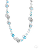 Wishful Whimsy - Blue Necklace - Paparazzi Accessories Necklace Bedazzle Me Pretty Mobile Fashion Boutique