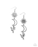 Wishfully Western - Silver Earrings - Paparazzi Accessories Earrings Bedazzle Me Pretty Mobile Fashion Boutique