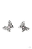 Wispy Wings Pink Earrings Mystery Set - Paparazzi Accessories Post Earrings Bedazzle Me Pretty Mobile Fashion Boutique