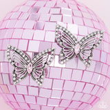 Wispy Wings Pink Earrings Mystery Set - Paparazzi Accessories Post Earrings Bedazzle Me Pretty Mobile Fashion Boutique