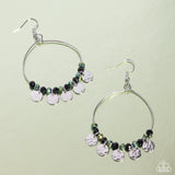Wistful Waltz - Black Earrings - Paparazzi Accessories Earrings Bedazzle Me Pretty Mobile Fashion Boutique