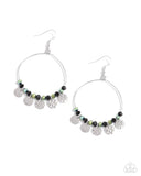 Wistful Waltz - Black Earrings - Paparazzi Accessories Earrings Bedazzle Me Pretty Mobile Fashion Boutique