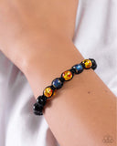 WOOD You Mind? - Yellow Bracelet - Paparazzi Accessories Bracelet Bedazzle Me Pretty Mobile Fashion Boutique