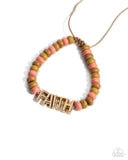 Word of Faith - Gold Bracelet - Paparazzi Accessories Bracelet Bedazzle Me Pretty Mobile Fashion Boutique