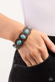 World Traveler - Copper Bracelet - Paparazzi Accessories Bracelet Bedazzle Me Pretty Mobile Fashion Boutique