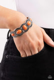 World Traveler - Orange Bracelet - Paparazzi Accessories Bracelet Bedazzle Me Pretty Mobile Fashion Boutique