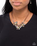 Woven Welcome - Yellow Necklace - Paparazzi Accessories Necklace Bedazzle Me Pretty Mobile Fashion Boutique