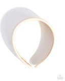 Woven Wellness - White Headband - Paparazzi Accessories Bedazzle Me Pretty Mobile Fashion Boutique