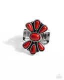 Wrangling Whimsy - Red Ring - Paparazzi Accessories Ring Bedazzle Me Pretty Mobile Fashion Boutique