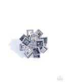 Wreathed Want - Silver Ring - Paparazzi Accessories Ring Bedazzle Me Pretty Mobile Fashion Boutique