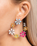Wreathed Welcome - Multi Post Earrings - Paparazzi Accessories Post Earrings Bedazzle Me Pretty Mobile Fashion Boutique