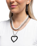 Y2K Year - Black Necklace - Paparazzi Accessories Necklace Bedazzle Me Pretty Mobile Fashion Boutique