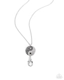 Yin and Yang Year - Black Lanyard - Paparazzi Accessories Lanyard Bedazzle Me Pretty Mobile Fashion Boutique
