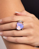 Youthful Yearbook - Purple Ring - Paparazzi Accessories Ring Bedazzle Me Pretty Mobile Fashion Boutique