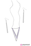 V Right There! - Purple Necklace - Paparazzi Accessories