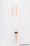 It All Goes To GLOW! - Brown Necklace - Paparazzi Accessories