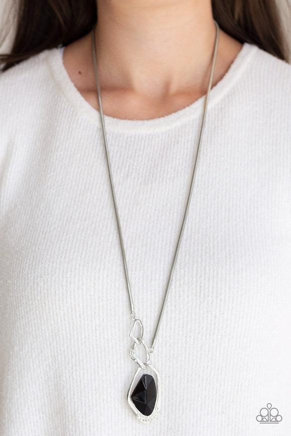 Optical Opulence - Black Necklace - Paparazzi Accessories