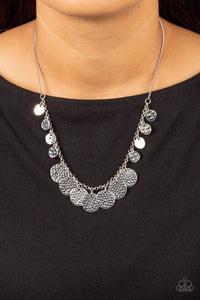 CHIME Warp - Silver Necklace - Paparazzi Accessories