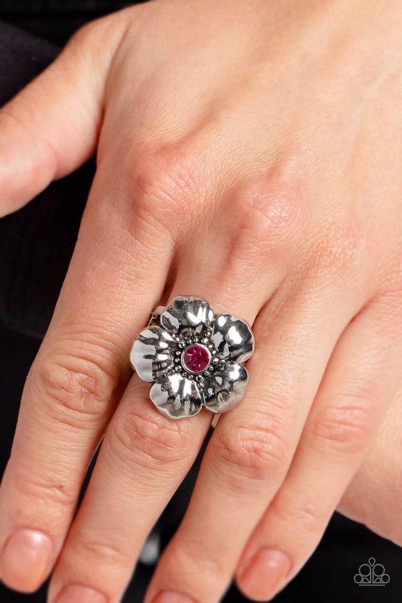 BLOOM BLOOM Pow - Pink Ring - Paparazzi Accessories